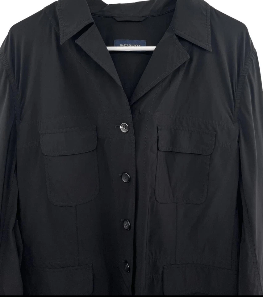 Piazza Sempione Jacket Womens IT 48 US 12 Safari Black Utility Italy - Image 2 of 4