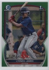 2023 Bowman Chrome Prospects Green Refractor 97/99 Lyonell James #BCP-118 0wc9