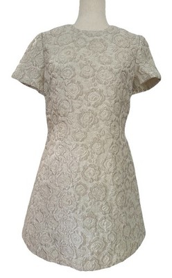 Co Company A Line Dress Women s Size Medium Ivory Floral Party NWT MSRP $995