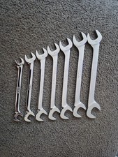 Snap On 7 Pc 38 - 34 Sae 4 Way Angle Head Open End Wrench Set Snap On 7 Pc 38 - 34 Sae 4 Way Angle Head Open End Wrench Set