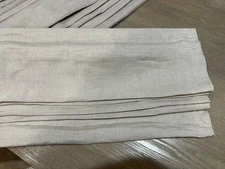 Pottery Barn Belgian Linen Roman Shade Dark Flax 42x58" Replacement Hardware