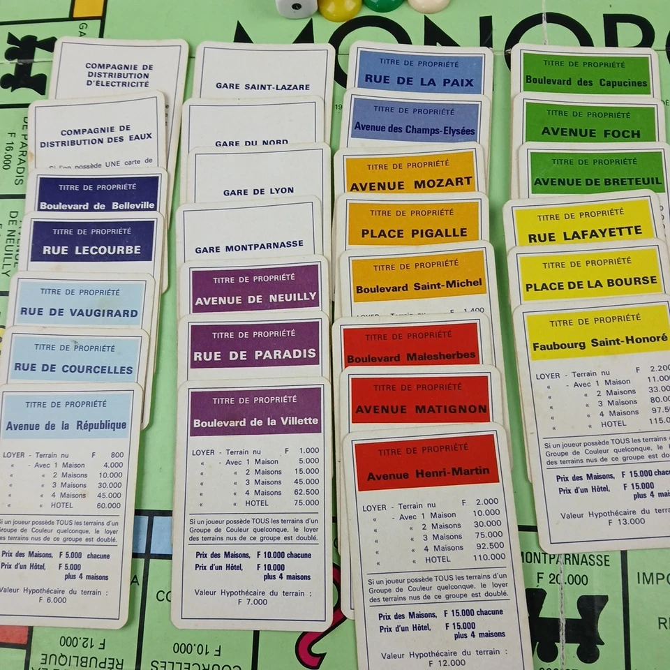 Monopoly Edition Française Miro  Jeu De Société Ancien Complet - Photo 2/4
