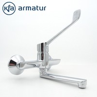 Wasserhahn Wandmontage Arzt Klinik Waschbecken Armatur Waschtisch Schwenkauslauf