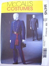 NEW UNCUT Mcall's Pattern 4745 S M L Men's Civil War Costumes Reenactment
