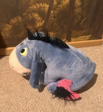Vintage Disney Eeyore Plush Large Mattel Arcotoys Detachable Tail Soft Toy 23”