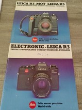 Leica Leitz Brochures R3 /39 Pgs  MOT R3-47 Pgs  1970s