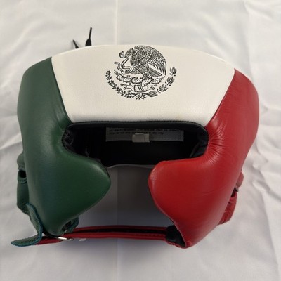 Ringside Competition Boxing Headgear With Cheeks Mexican Coat of Arms Medium