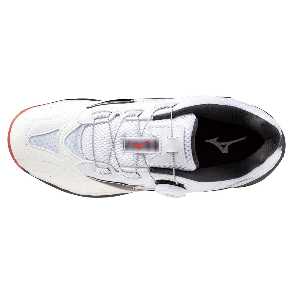 Mizuno WAVE MEDAL SP5 81GA2412 Table Tennis Shoes White Red NEW #173-5 - Image 4 of 4