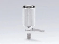 T-10, Sato Parts 9.0mm Diameter Chrome Banana Binding Post for 26-16AWG Wire