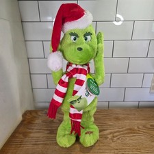 Dr Seuss Animated Friend Grinch Plush 15" DanDee Collectors Choice Illumination