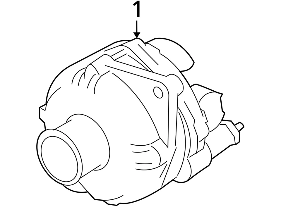 Alternador Mitsubishi Outlander 2010 2,4 L usado 136 k millas OEM 601-50230 Foto 4 de 4