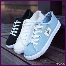 Ladies versatile canvas shoes New Casual comfort Shoes Student White Sports Flat