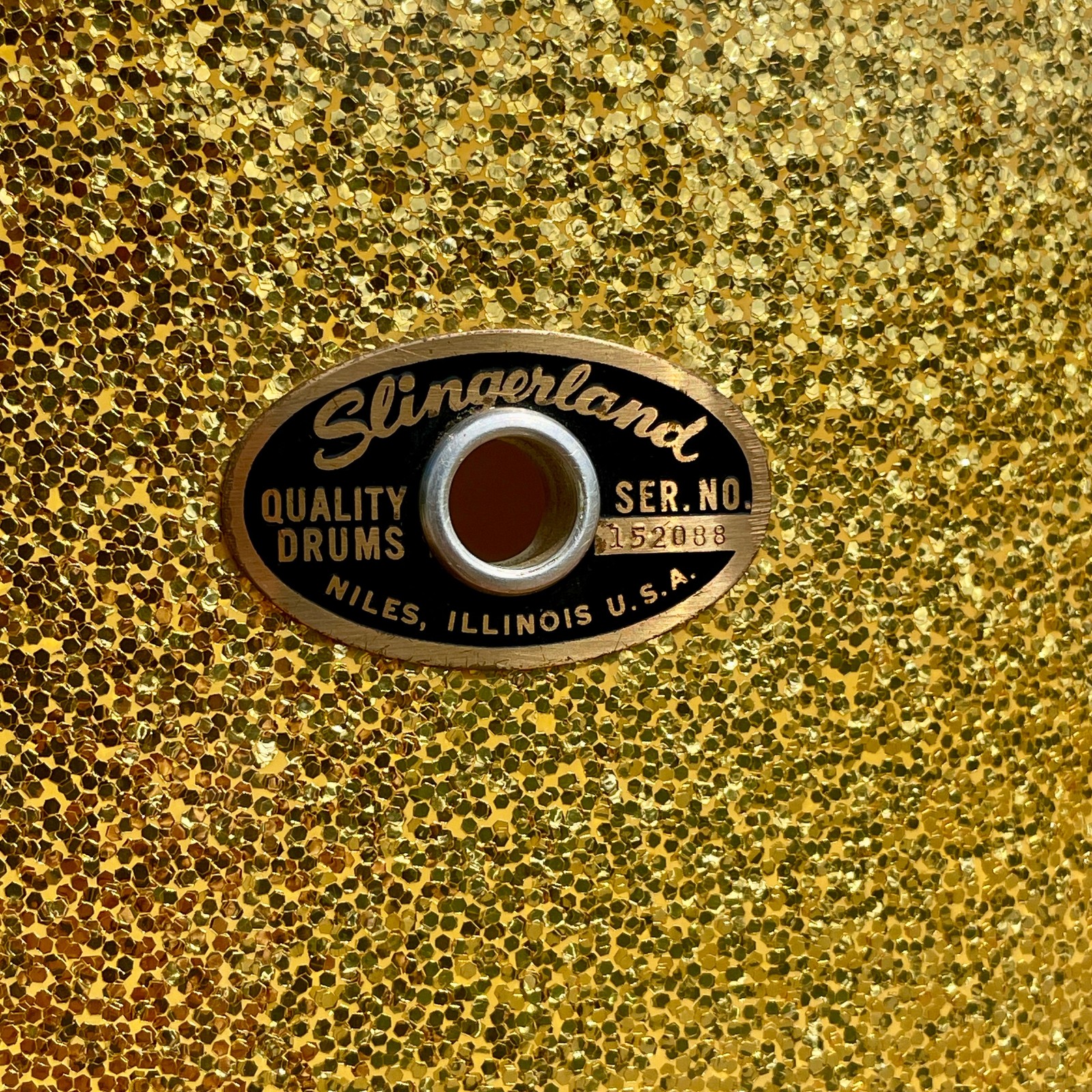 1960s Slingerland 18x20 Concert Floor Tom Gold Sparkle