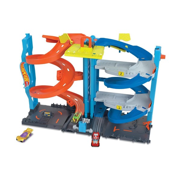 Mattel Hot Wheels City - Transforming Race Tower 2 In 1 - Figur & Fahrzeug --image