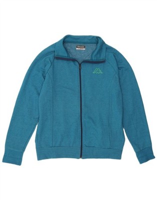 Kappa Womens Tracksuit Top Jacket UK 18 XL Blue Cotton BU10