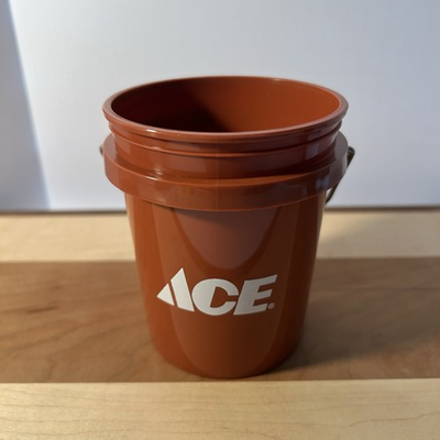 #ad ACE HARDWARE BROWN 0.5 QT MINI BUCKET $14.00