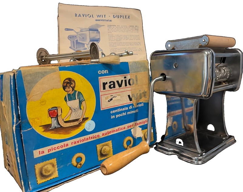 VTG Complete Raviol Wit Ravioli Maker w/ Box – Made in Italy, Mid Century RARE!