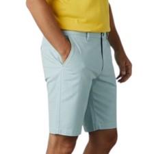 Pebble Beach Shorts Gray Mens Dry Luxe Performance Flat Front Golf Sz 34x9 NWOT