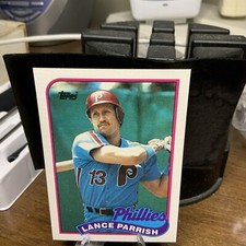 1989 Topps - #470 Lance Parrish Philadelphia Phillies baseball card 