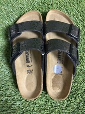 Birkenstock Arizona Black And Sliver Regular New With Tags