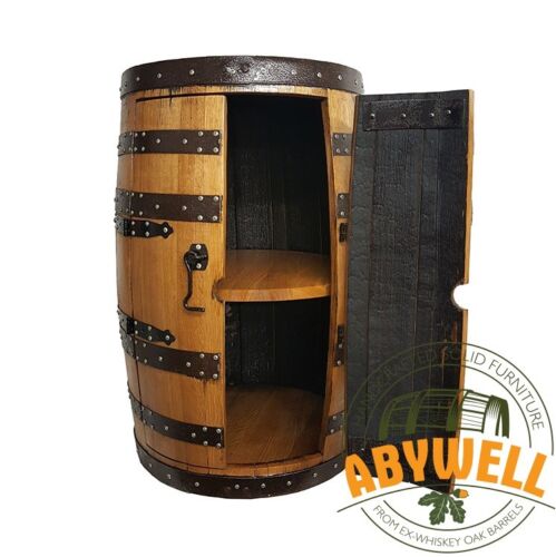 DRINK CABINET | Double Doors | 1 shelf | Handcrafted Solid Oak Barrel Furniture