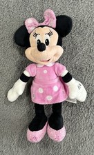 Disney Minnie Mouse 11" Plush Pink Doll  Stuffed Toy Authentic Disney Nice 