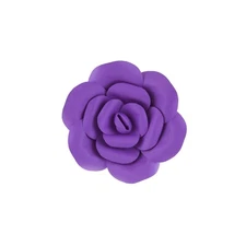 Mega Crafts - 8" Handmade Paper Pedal Flower - Purple, 1PC
