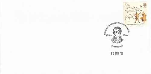 (137045) Robert Burns GB Cover Kilmarnock 1997