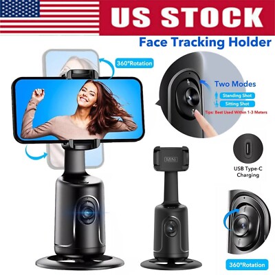 360 Auto Face Tracking Gimbal AI Smart Gimbal Auto Phone Holder For Smartphone