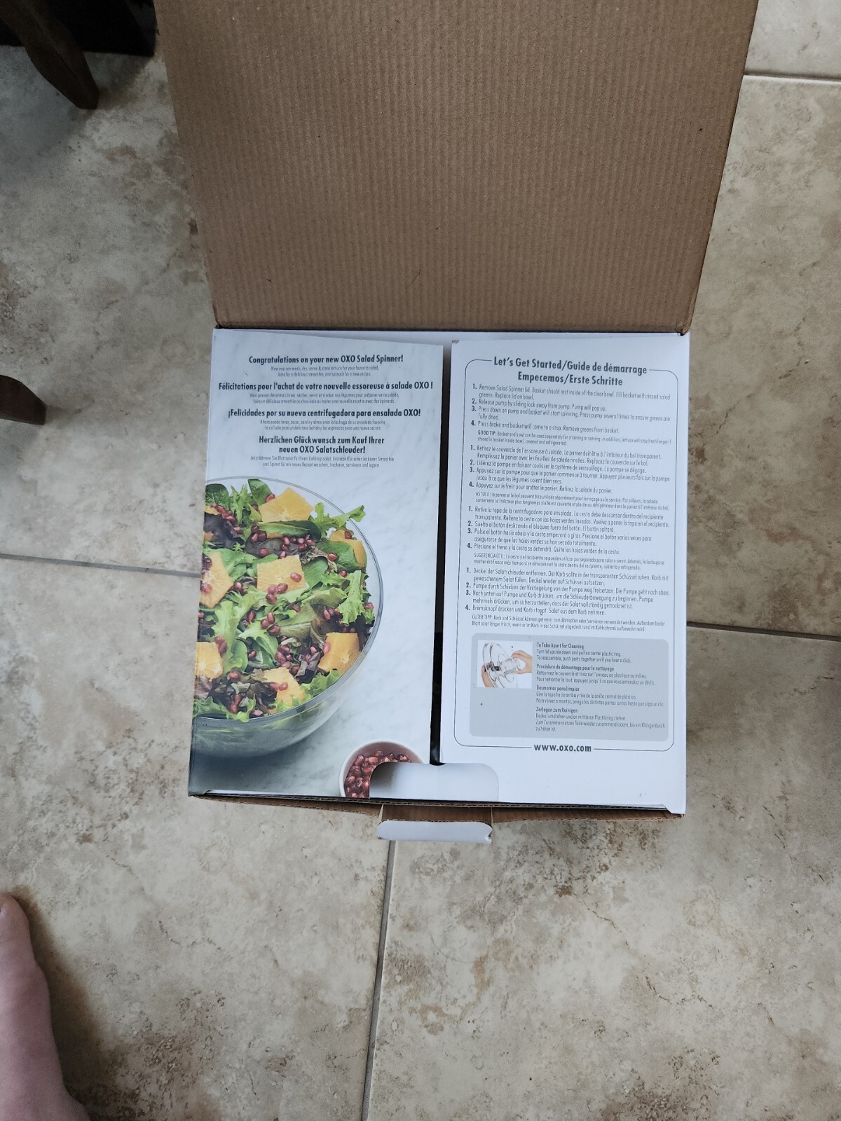 OXO Good Grips Salad Spinner 4.0 White 719812035154 eBay
