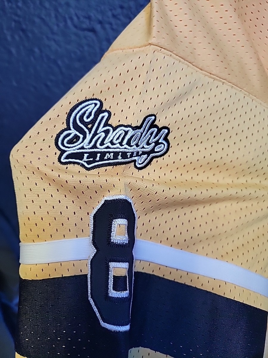 超レア 総柄 shady ltd. スウェット ジェイソン 肉厚 EMINEM RARE Vintage Shady LTD Eminem Hip Hop Rap Hoodie Chainsaw