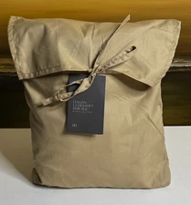 Restoration Hardware Italian Ultra-Soft Percale Box Spring Cover Twin Wheat $195