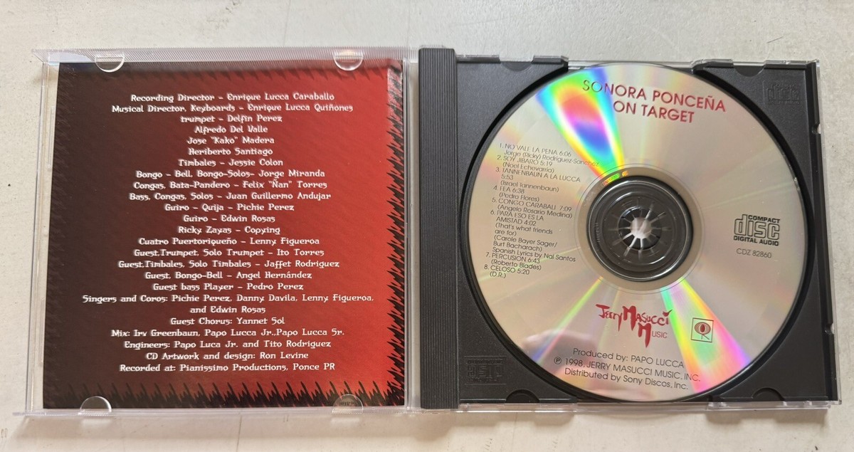 Sonora Poncena - On Target CD 1998 Jerry Masucci Music Salsa