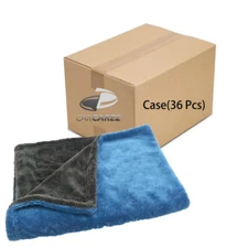 36 Pcs/Case Car Wash Microfiber Drying Towel Twisted Loop 16“ x 24" 1200 GSM