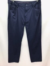 Rhone Pants Commuter 5 Pocket Mens 38x26.5  Blue Chino Polyester Slim 