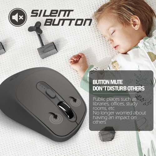 X7 2.4G Wireless Mouse, Dual Mode Office Mice with Battery Indicator, 5 DPI - Picture 4 of 9