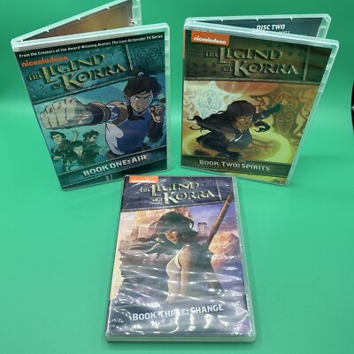 The Legend of Korra - Book 1 2 3 Air Spirit & Change DVD SET