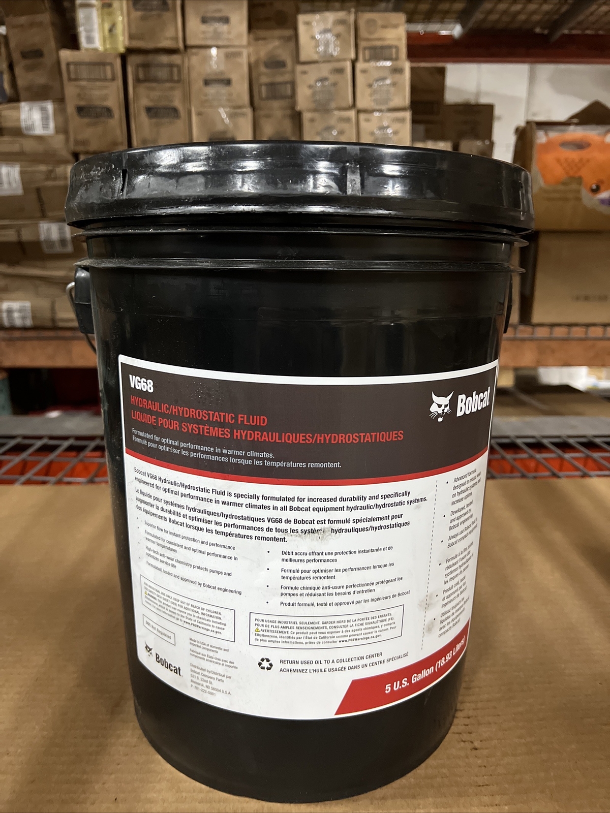 BOBCAT VG68 Hydraulic/Hydrostatic Fluid 5Gallon BOBCAT 7486194 eBay