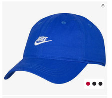 Nike Boys Baseball cap Swoosh Logo Twill Cotton hat Size 4T 4/7 Black Blue Red