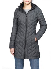 Women's Maryan Hooded Ultra Lightweight Warm Thermolite Long Puffer Coat