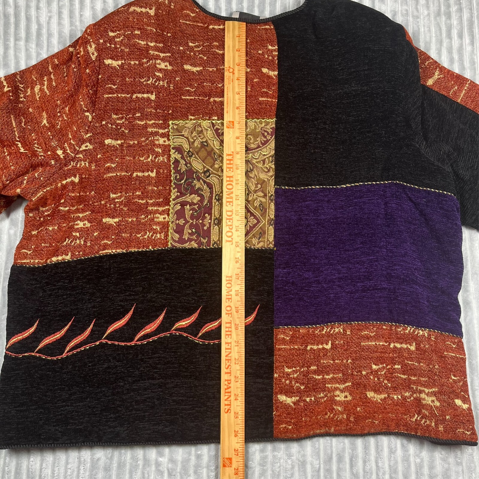 Maggie Barnes Multicolor Tapestry Patchwork Jacke… - image 5