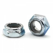 1/4-20 Grade 2 Zinc Finish NTE Steel Jam Nylon Insert Lock Nut Zinc Plated