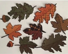 Beautiful Fall Leaves - Iron On Fabric Appliques