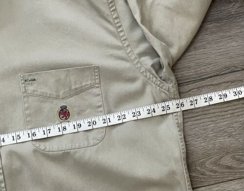 Camisa De Colección Tommy Hilfiger Bronceada Pesada Algodón Cresta Bandera Grande Deletrear Logo GRANDE - Imagen 5 de 12