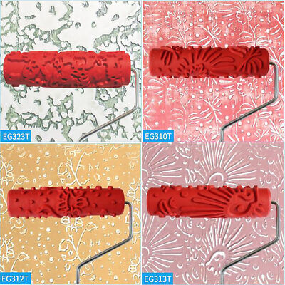 7'' Embossing Paint Roller Rubber Embossing Mold für Wall Decoration