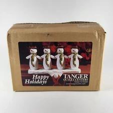 Tanger Snowmen Stocking Holder Christmas 6.5" Wide