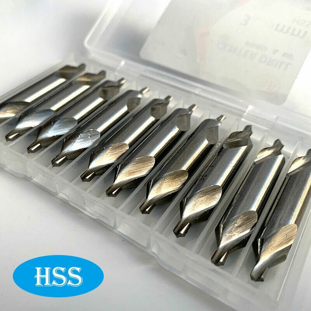 1/5/9/10 Stück 1-6mm 60° HSS Schneiden Zentrierbohrer Bohrer Kegelsenker Senker 1/5/9/10 Stück 1-6mm 60° HSS Schneiden Zentrierbohrer Bohrer Kegelsenker Senker