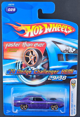 2006 Hot Wheels Faster Than Ever FTE 1st Ed #29/38 '70 Dodge Challenger HEMI HTF