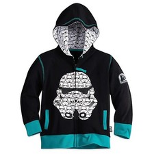 Star Wars Stormtrooper Zip Hoodie Sweat Shirt Boy Size 7/8