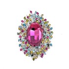 Brooch Pins Women Girls Elegant Colorful Cubic Zirconia Crystal Rhinestone